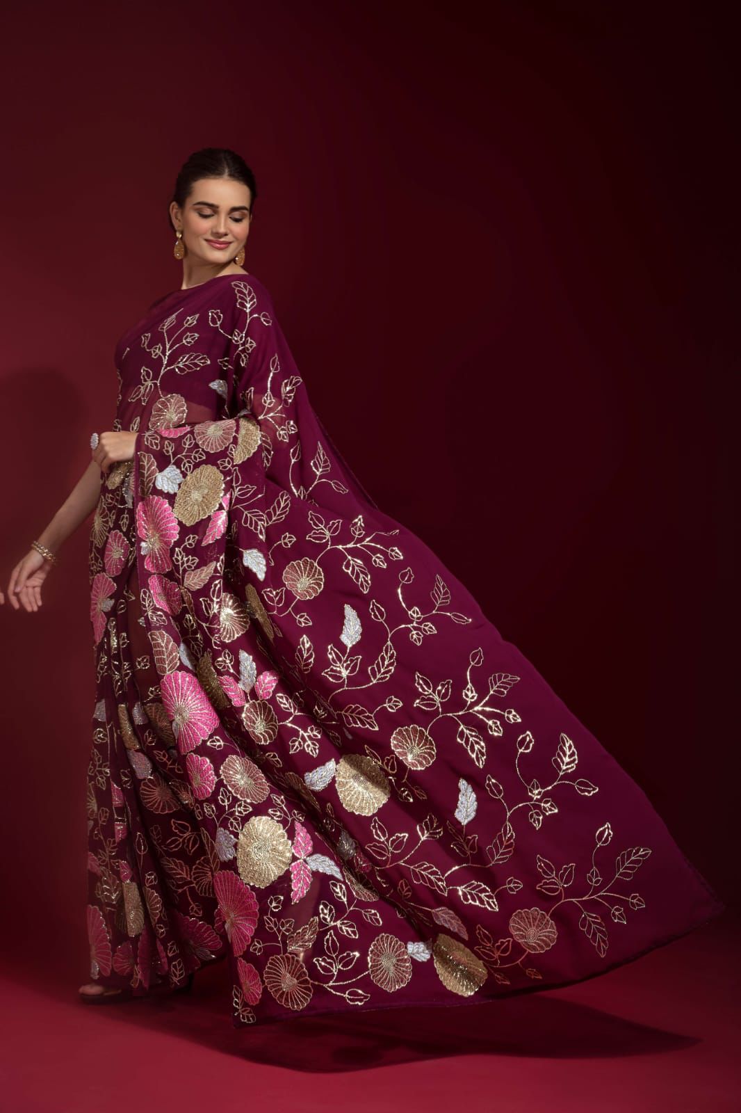 Sequins Saree
