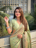 Kashmiri Pashmina Silk Saree