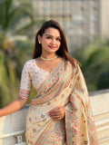 Kashmiri Pashmina Silk Saree
