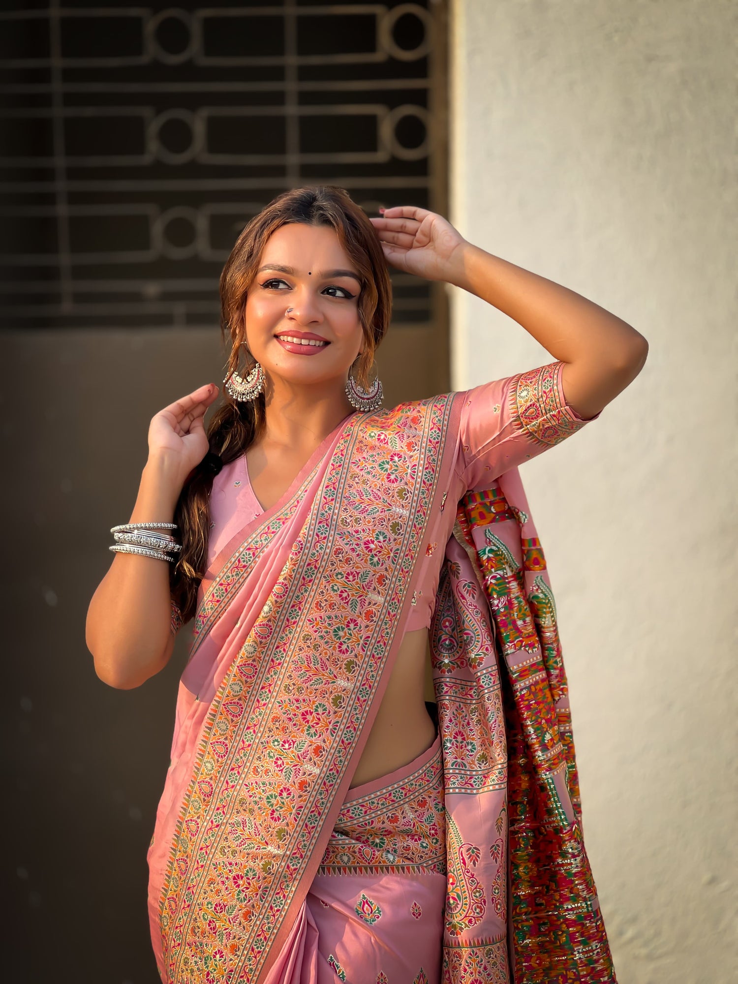 Kashmiri Pashmina Silk Saree