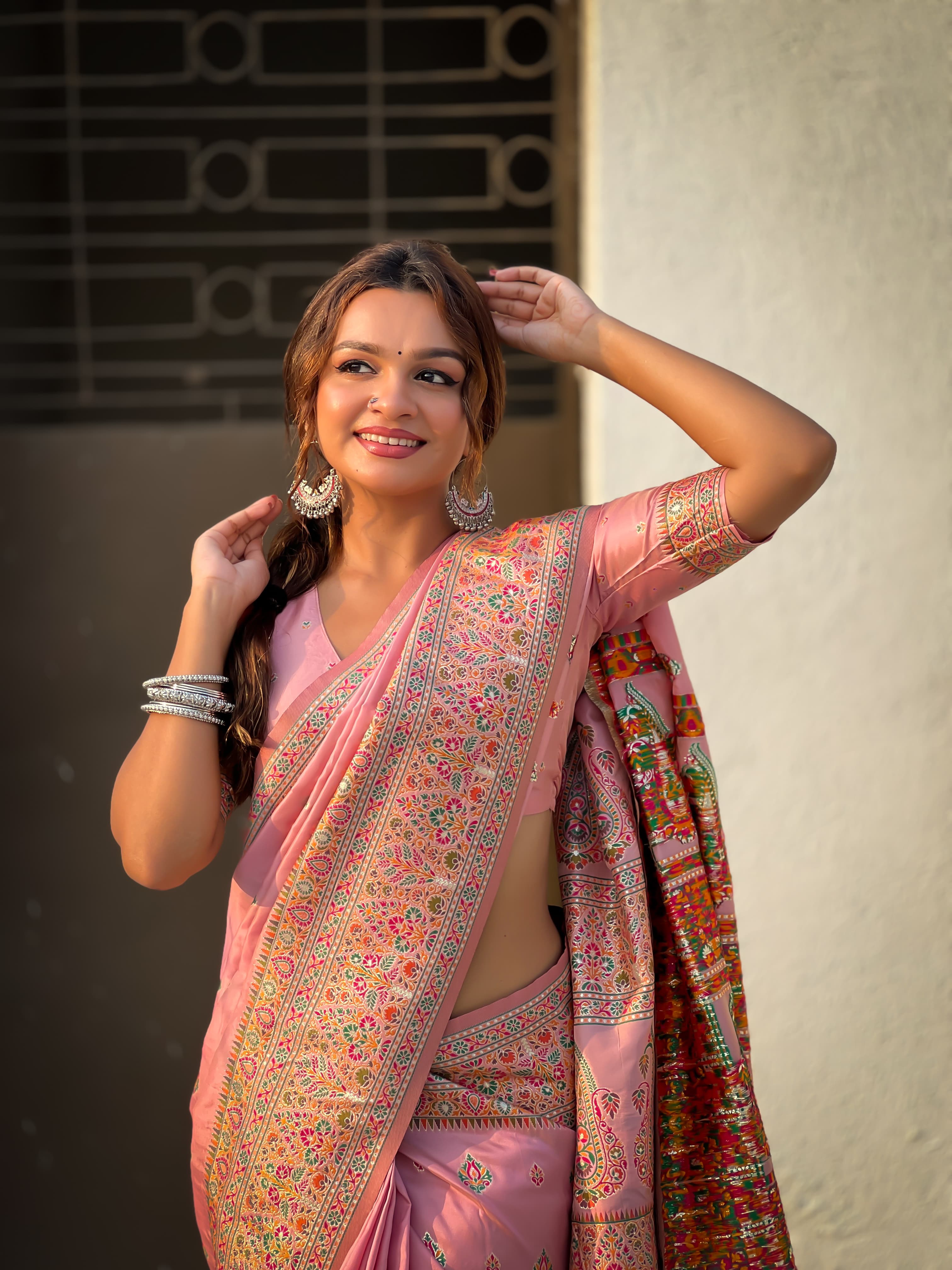 Kashmiri Pashmina Silk Saree