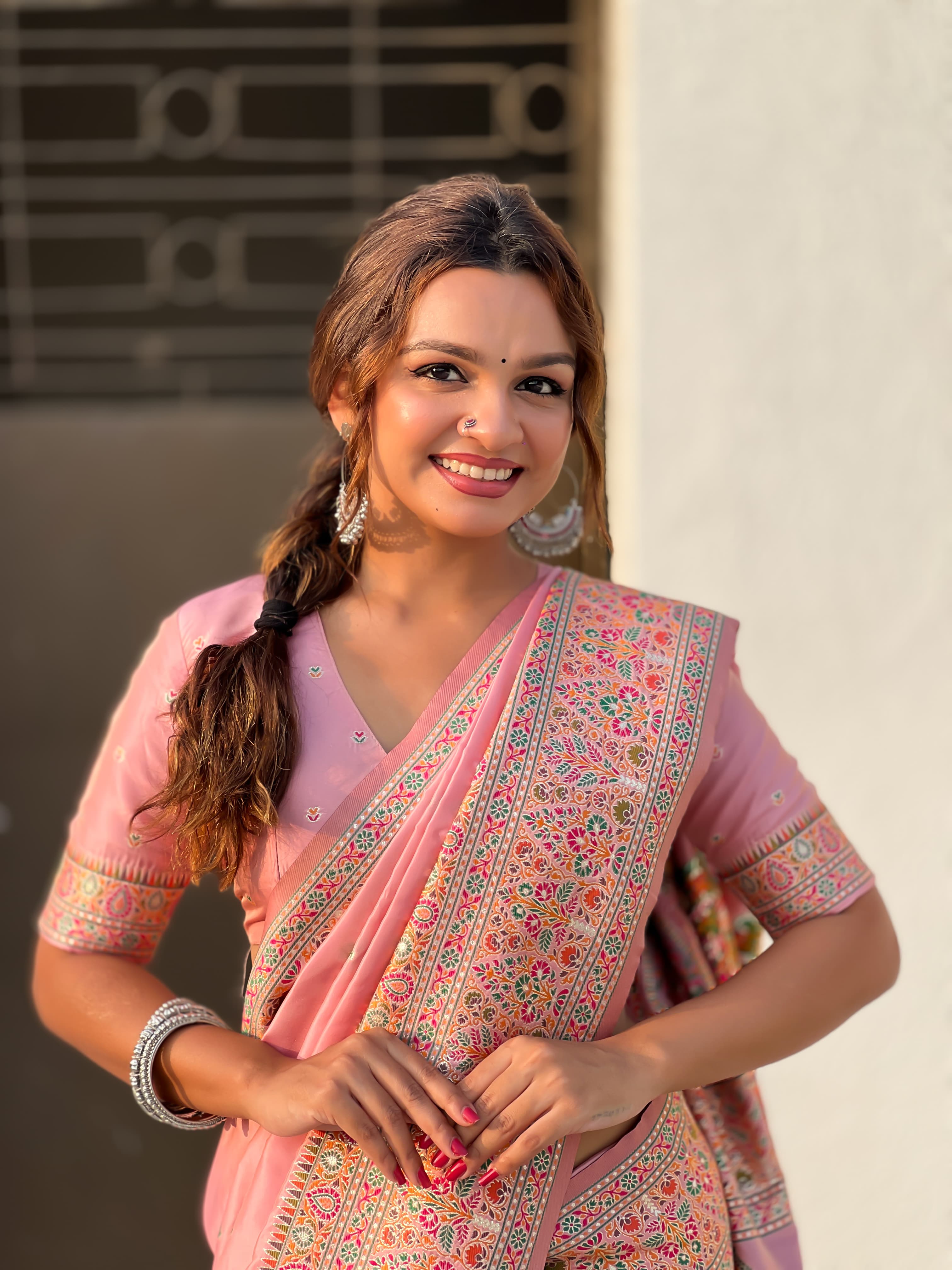 Kashmiri Pashmina Silk Saree