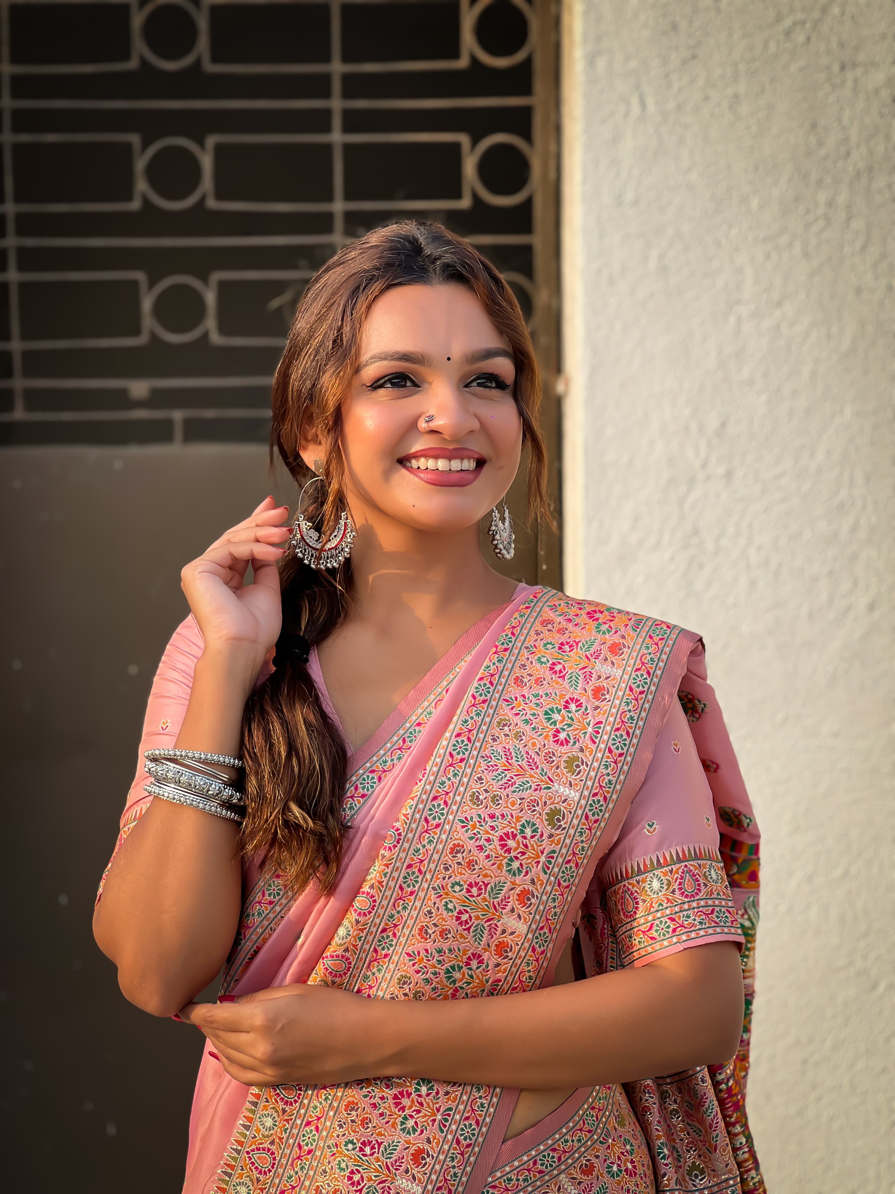 Kashmiri Pashmina Silk Saree