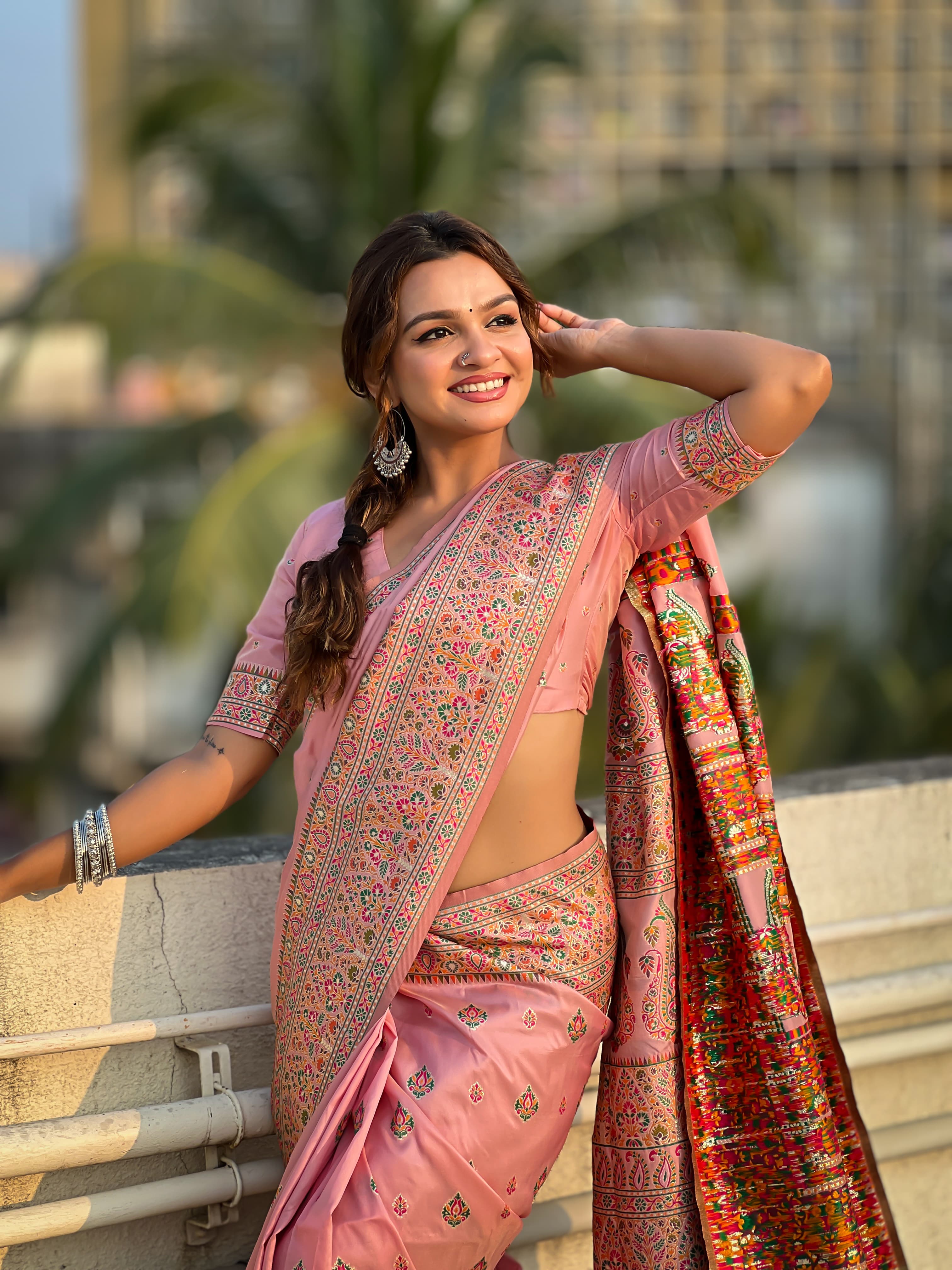 Kashmiri Pashmina Silk Saree