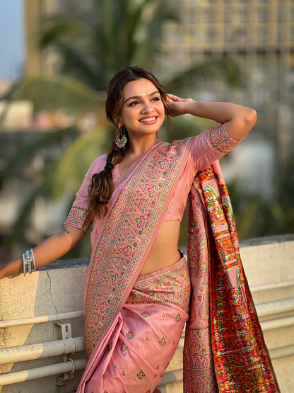 Kashmiri Pashmina Silk Saree