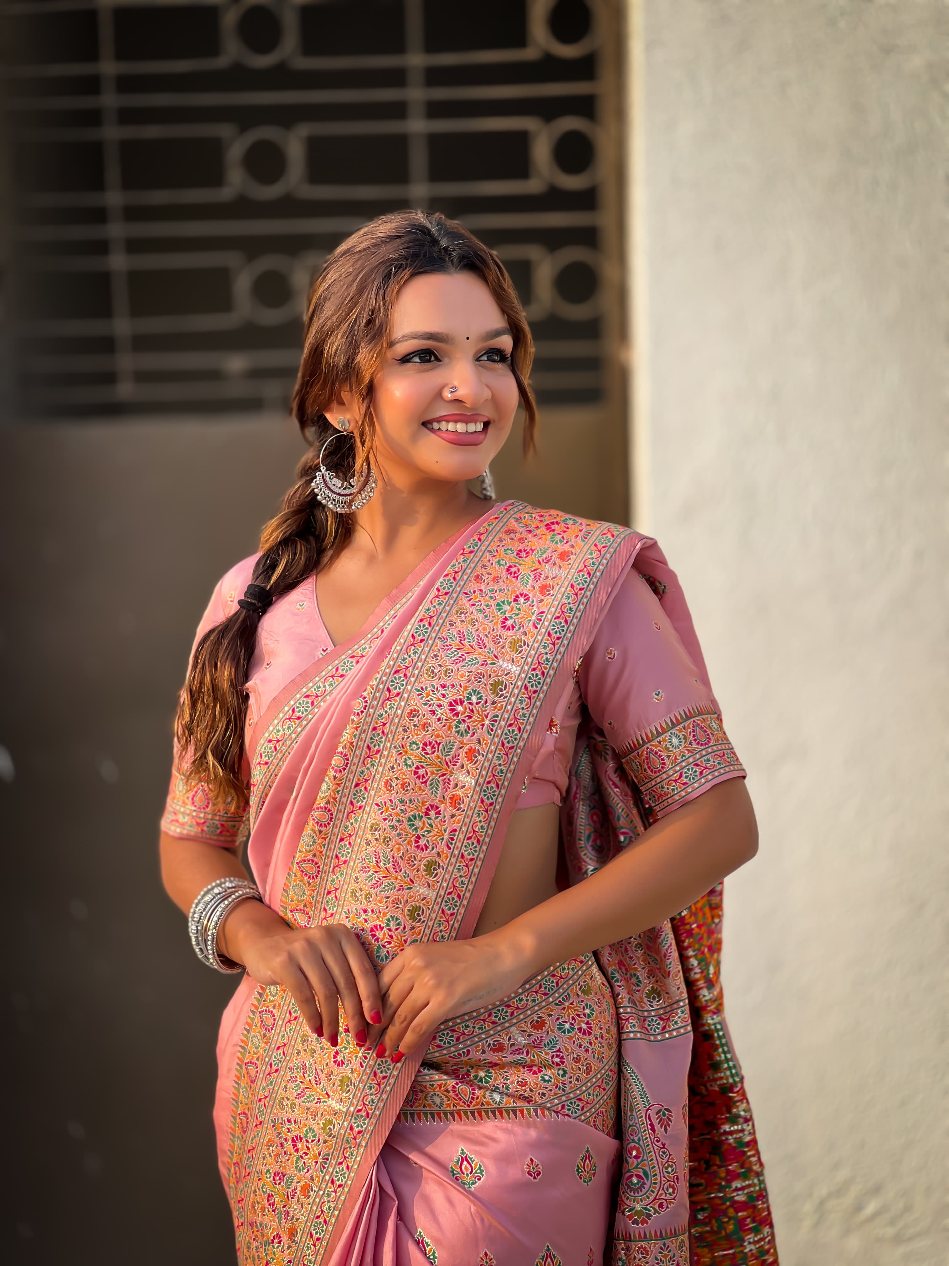 Kashmiri Pashmina Silk Saree