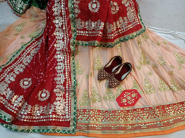 Rajasthani Traditional Uppada Silk Lehenga Choli