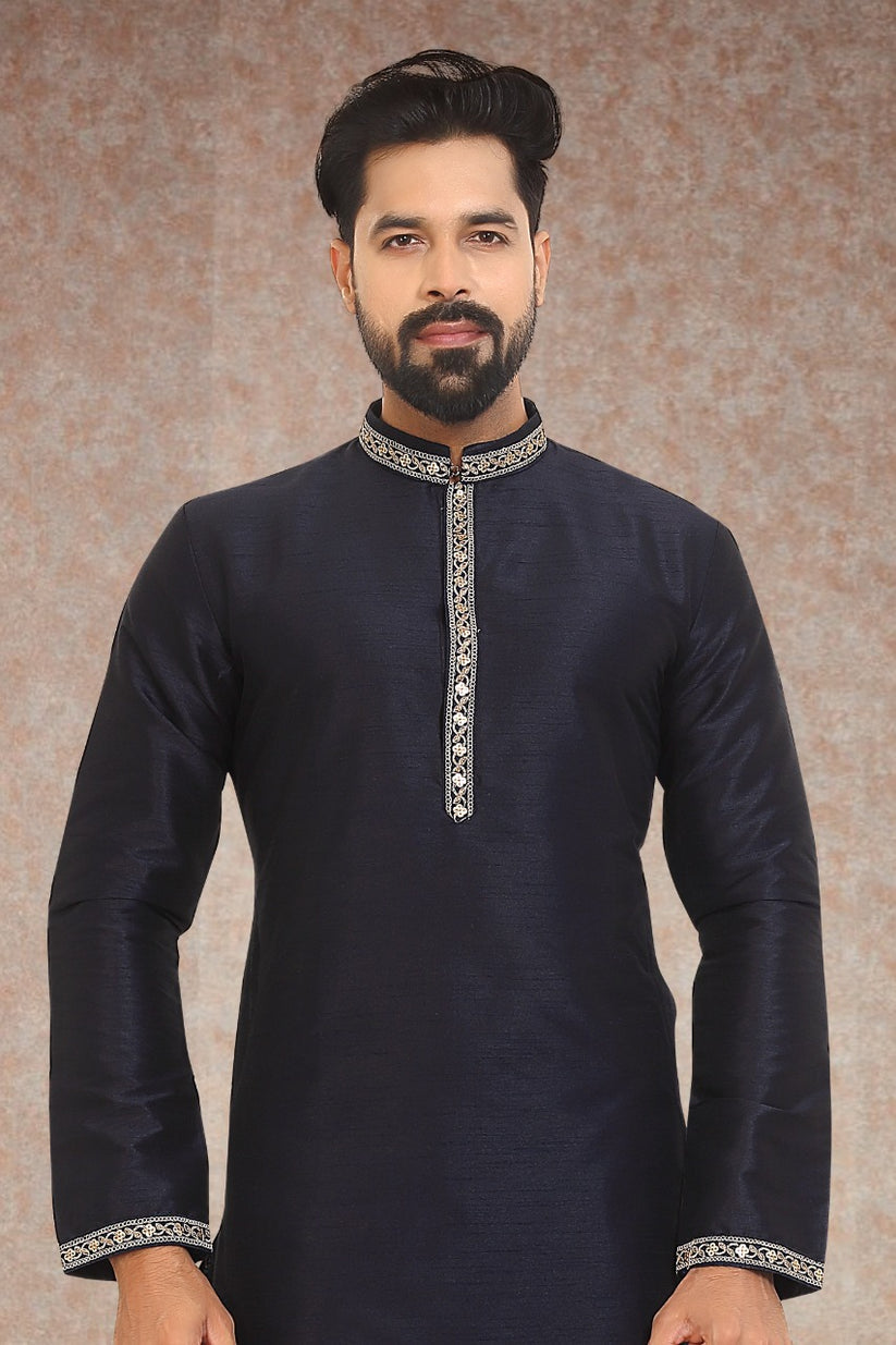 Beautiful Festival Designer Men's Kurta Pyjama with Koti