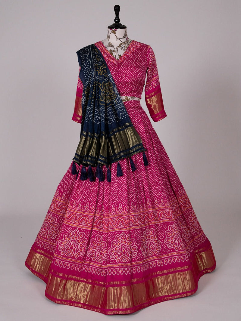Trending Navaratri Gaji Silk Lehenga Choli Design 1622