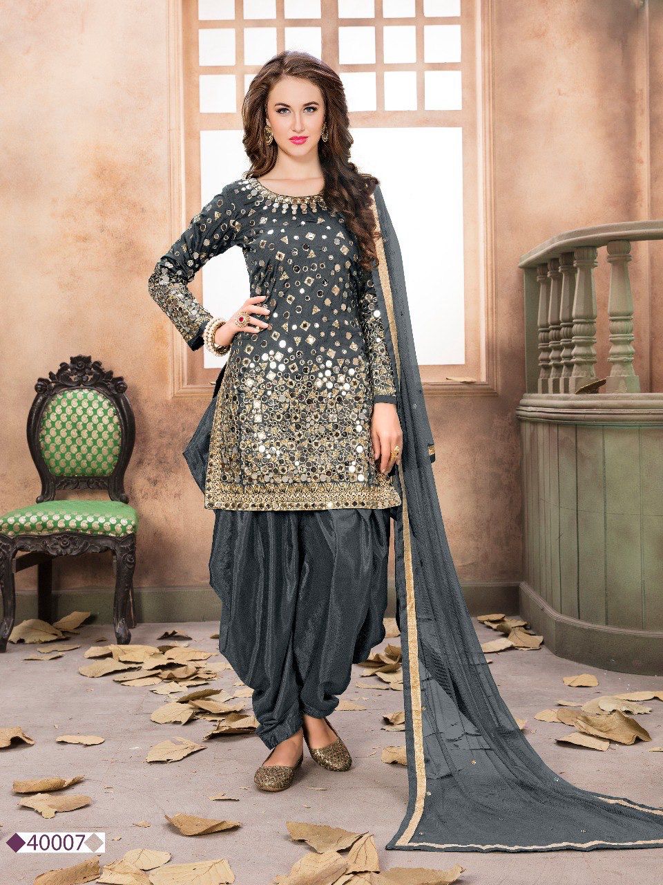 Aanaya 40000 Series Tapeta Silk Designer Punjabi Suit