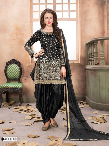 Aanaya 40000 Series Tapeta Silk Designer Punjabi Suit - Anant Exports