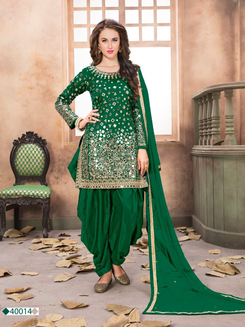 Aanaya 40000 Series Tapeta Silk Designer Punjabi Suit
