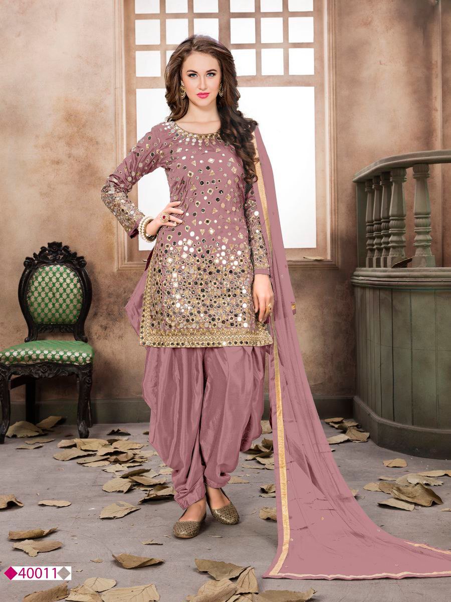 Aanaya 40000 Series Tapeta Silk Designer Punjabi Suit