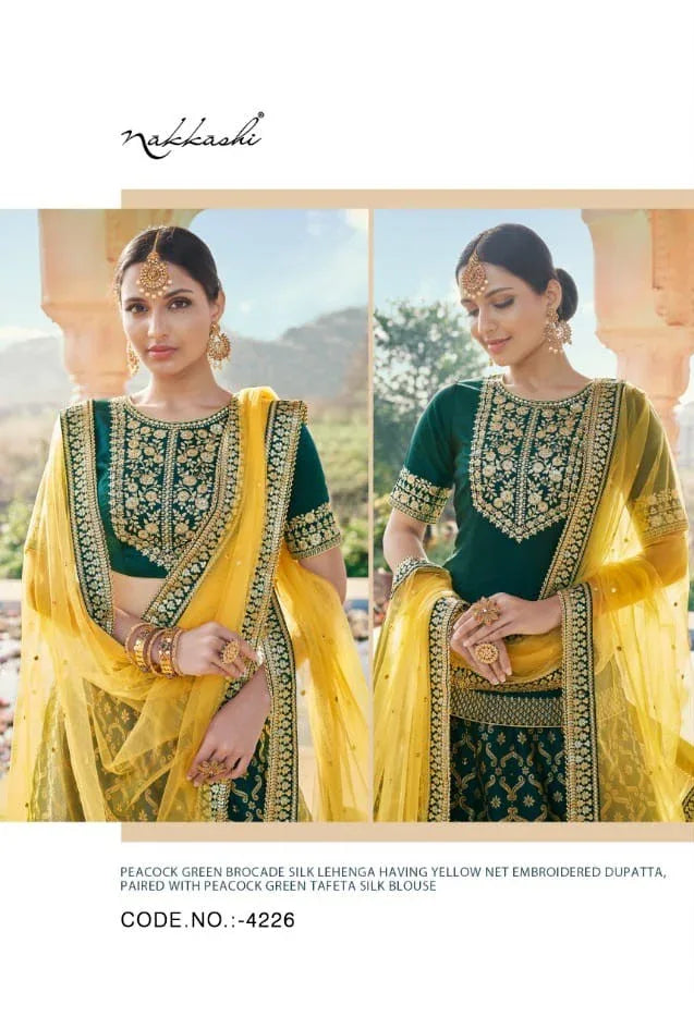 NAKKASHI KASAK DESIGNER LEHENGA D.NO - 4226 Anant Tex Exports Private Limited
