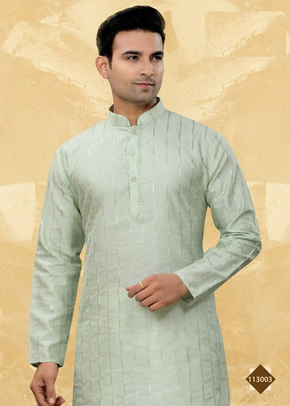 Beautiful Designer Festival Sequence Kurta Pyjama Outluk Vol 113