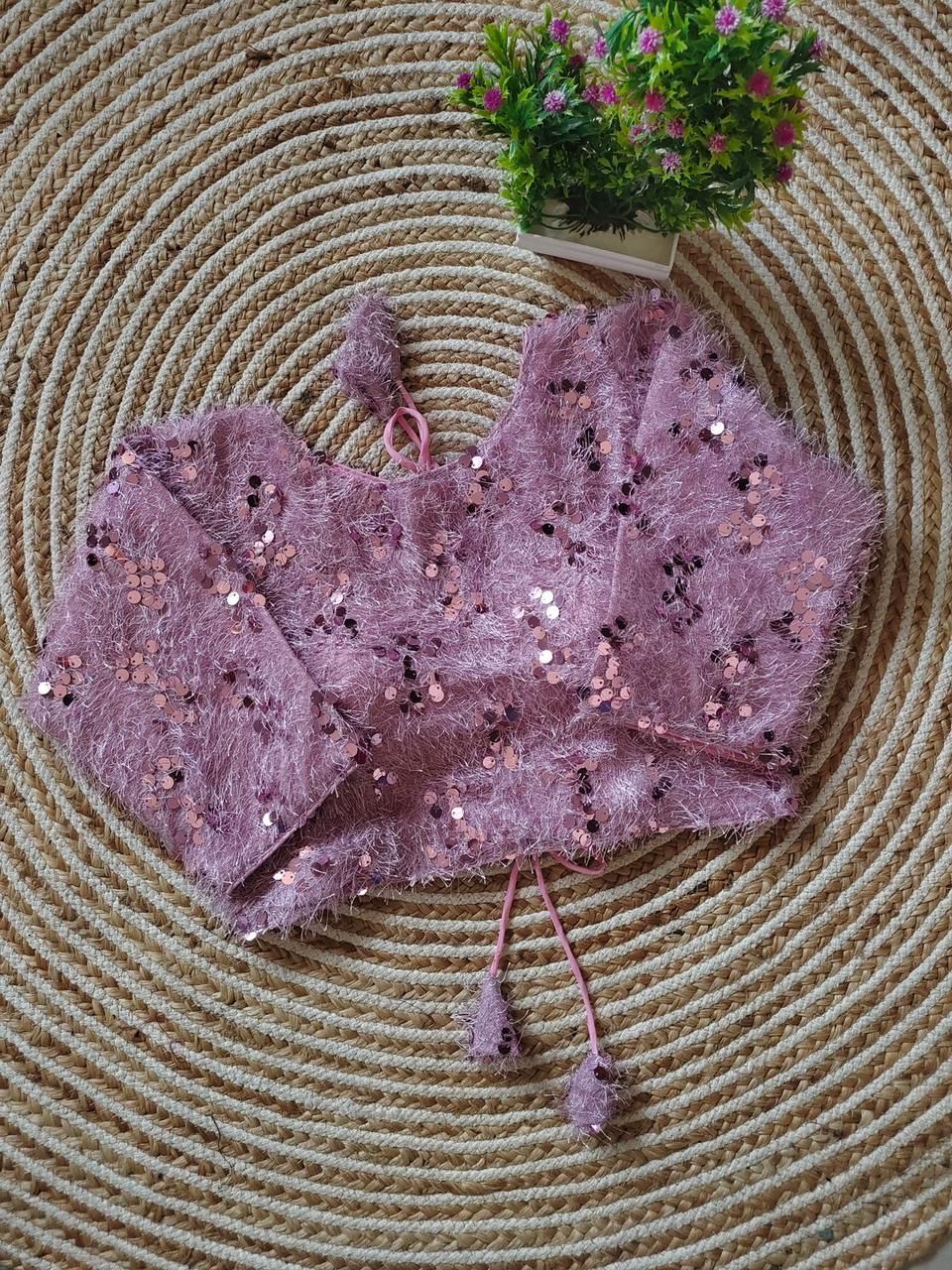 Party Wear Fancy Sequence Work Blouse