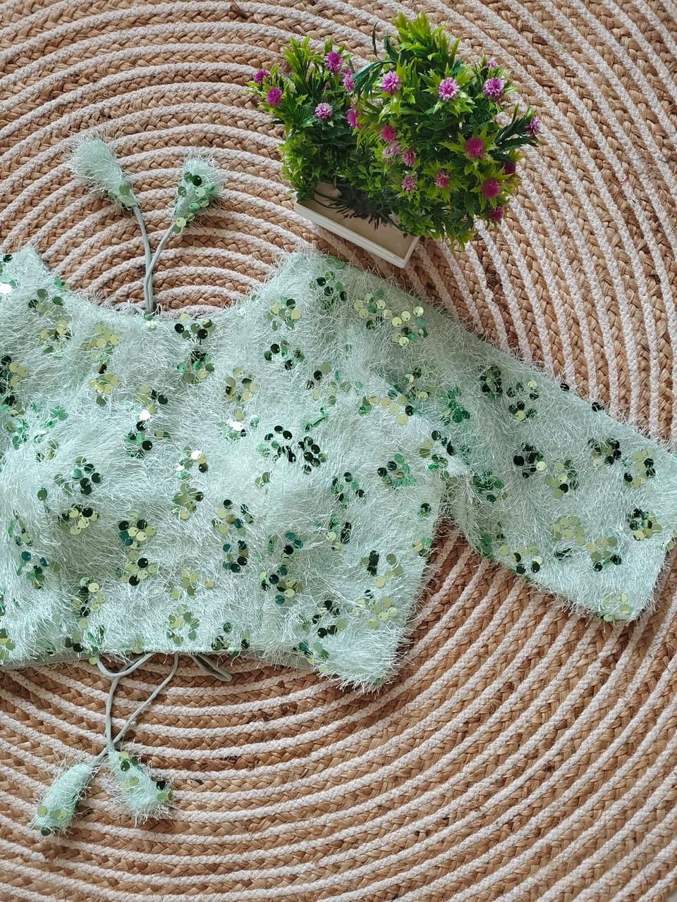 Party Wear Fancy Sequence Work Blouse