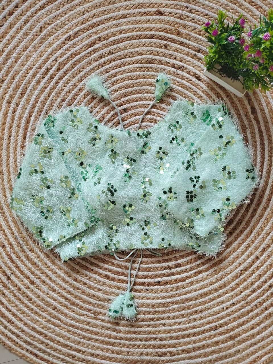 Party Wear Fancy Sequence Work Blouse