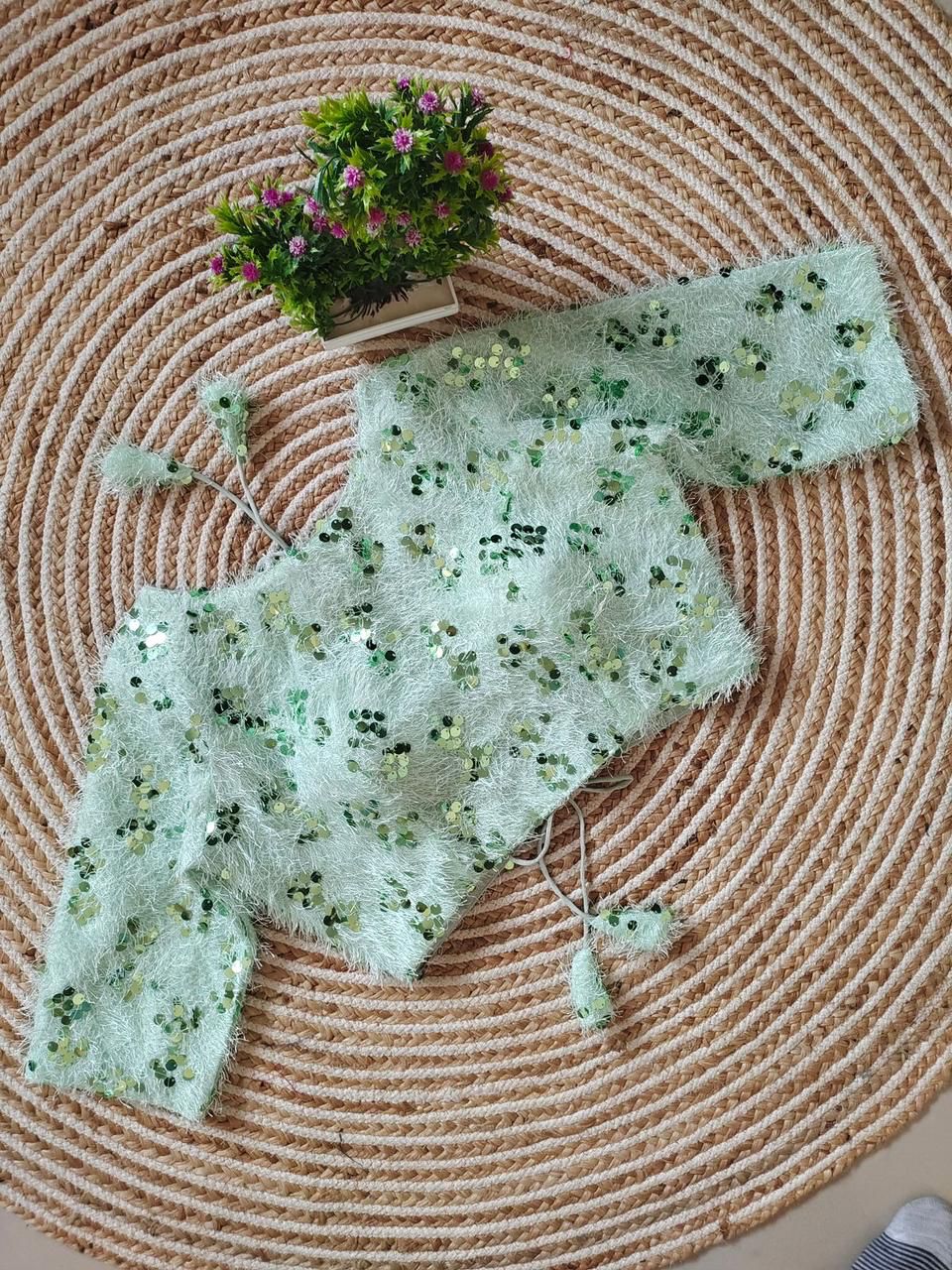 Party Wear Fancy Sequence Work Blouse