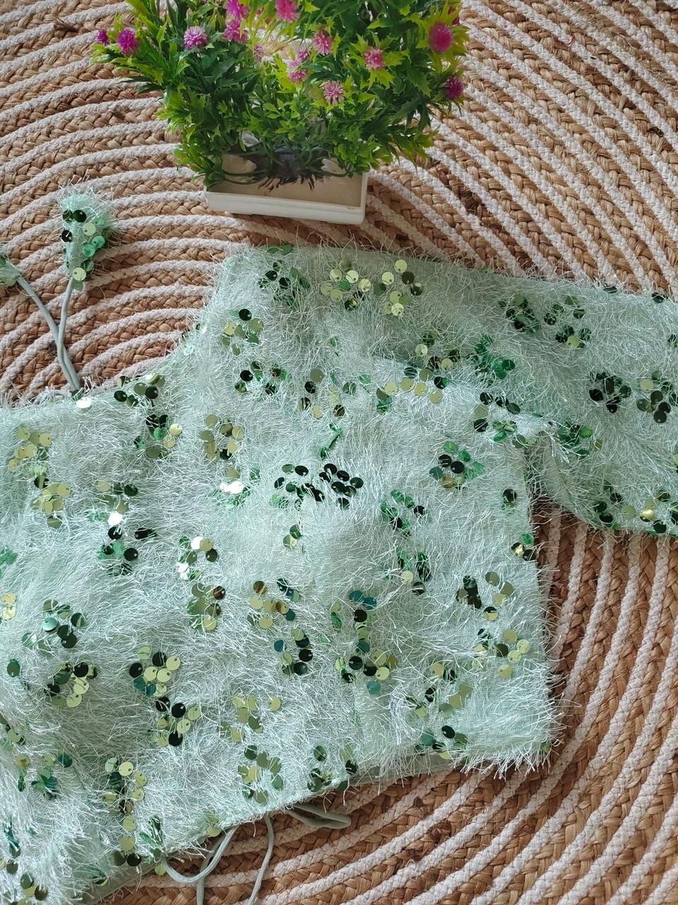 Party Wear Fancy Sequence Work Blouse