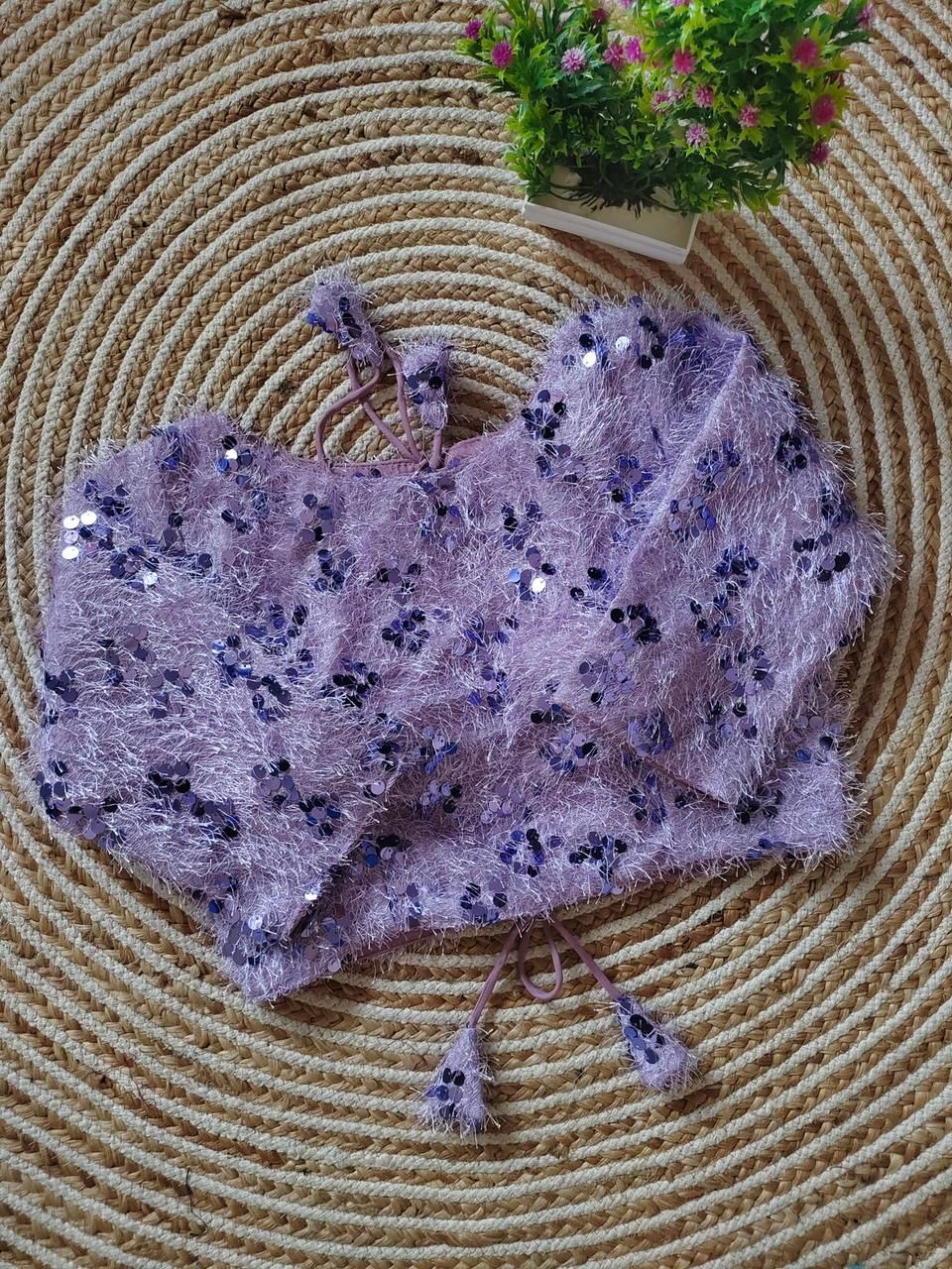 Party Wear Fancy Sequence Work Blouse