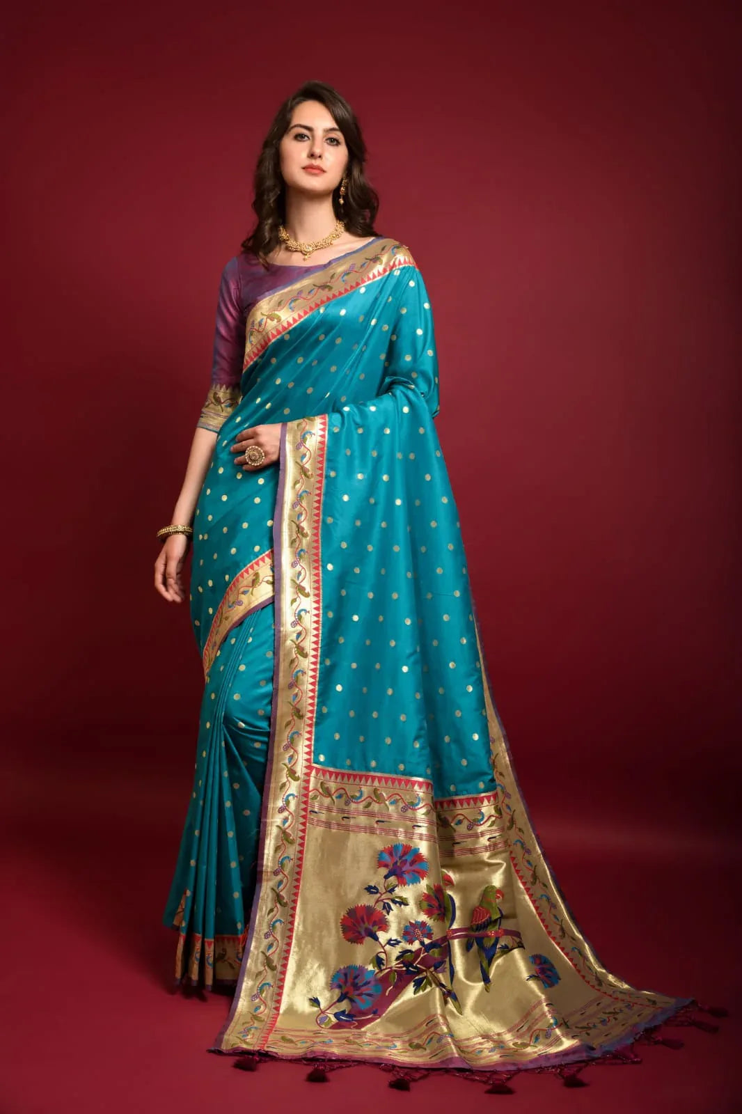 Party Wear Banarasi Soft Silk Paithani Saree Anant Tex Exports Private Limited
