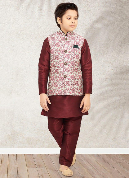 Ethnic Boys Wear Kurta Pajama With Koti Anant Tex Exports Private Limited