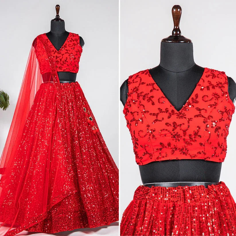 Party Wear Fancy Designer Lehenga Choli D.No 1518 - Anant Tex Exports Private Limited