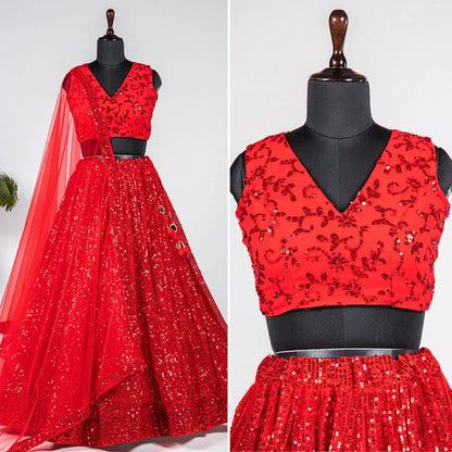 Party Wear Fancy Designer Lehenga Choli D.No 1518 - Anant Tex Exports Private Limited