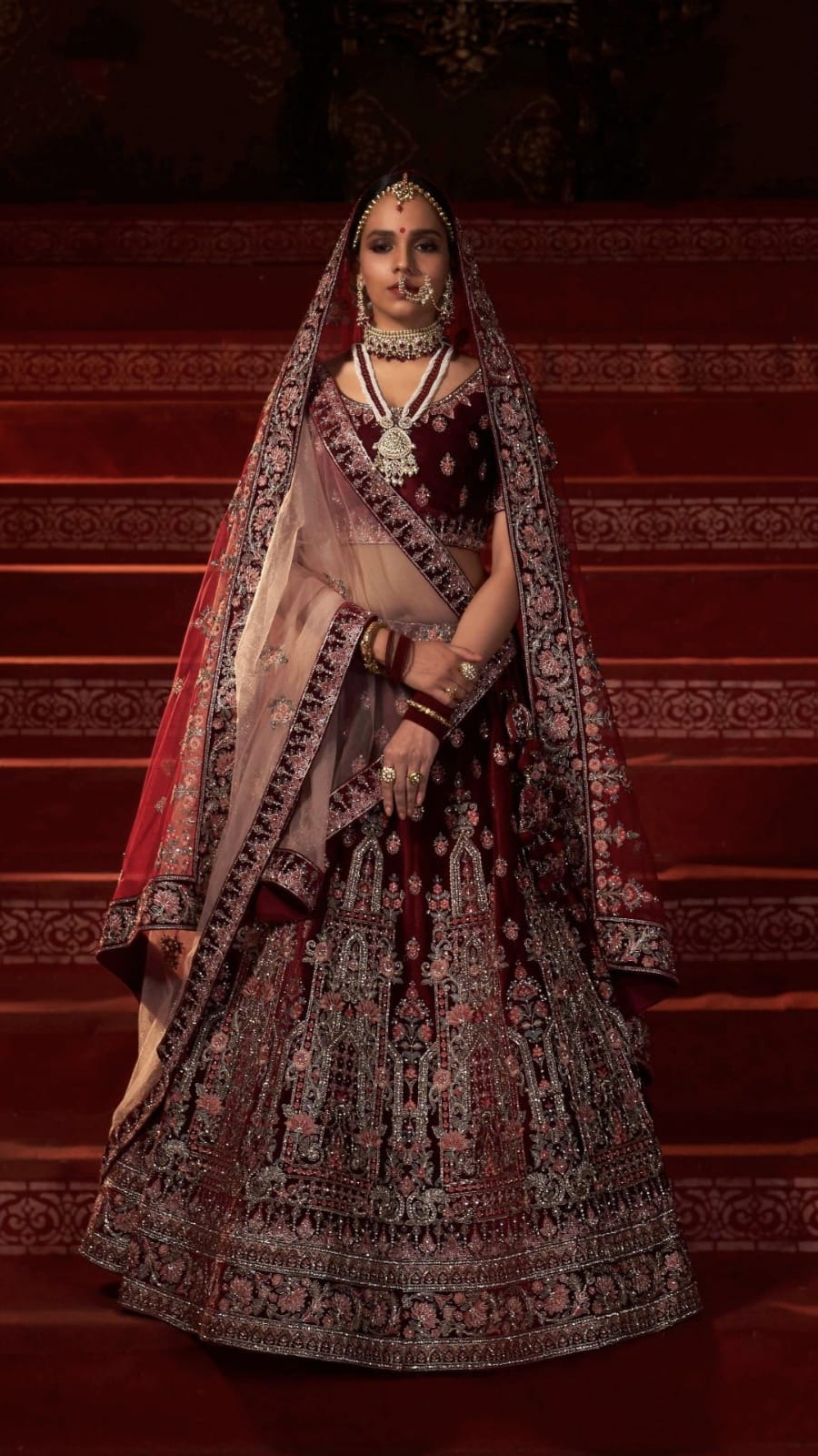 Wedding Designer Bridal Wear Lehenga D.No 77033 Anant Tex Exports Private Limited