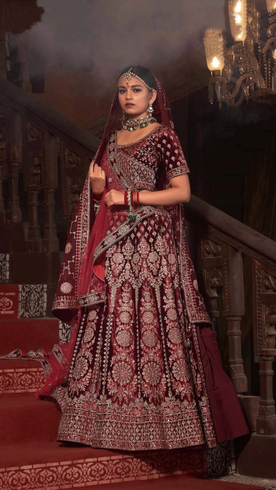 Wedding Designer Bridal Wear Lehenga D.No 77028 Anant Tex Exports Private Limited