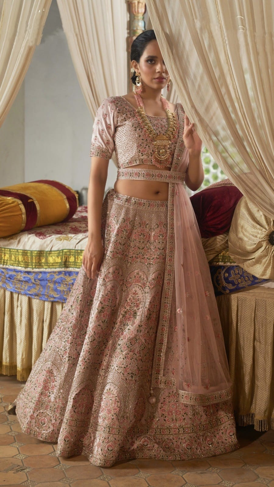Wedding Designer Bridal Wear Lehenga D.No 77006 Anant Tex Exports Private Limited