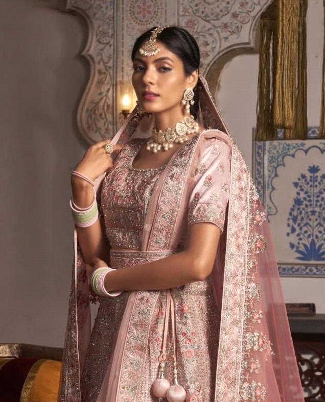 Wedding Designer Bridal Wear Lehenga D.No 77007 Anant Tex Exports Private Limited