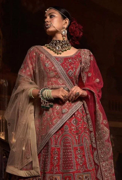 Wedding Designer Bridal Wear Lehenga D.No 77024 Anant Tex Exports Private Limited