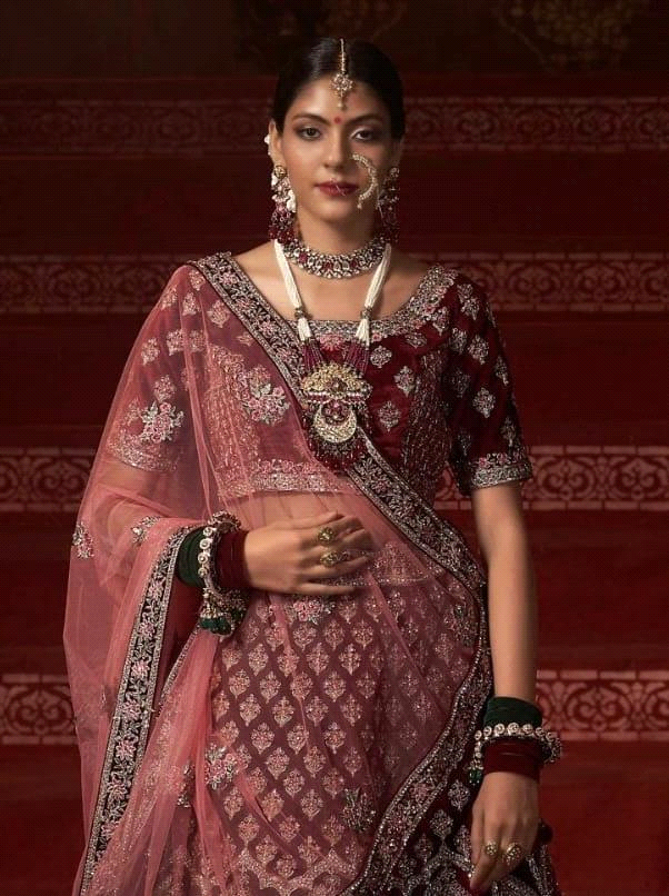 Wedding Designer Bridal Wear Lehenga D.No 77027 Anant Tex Exports Private Limited