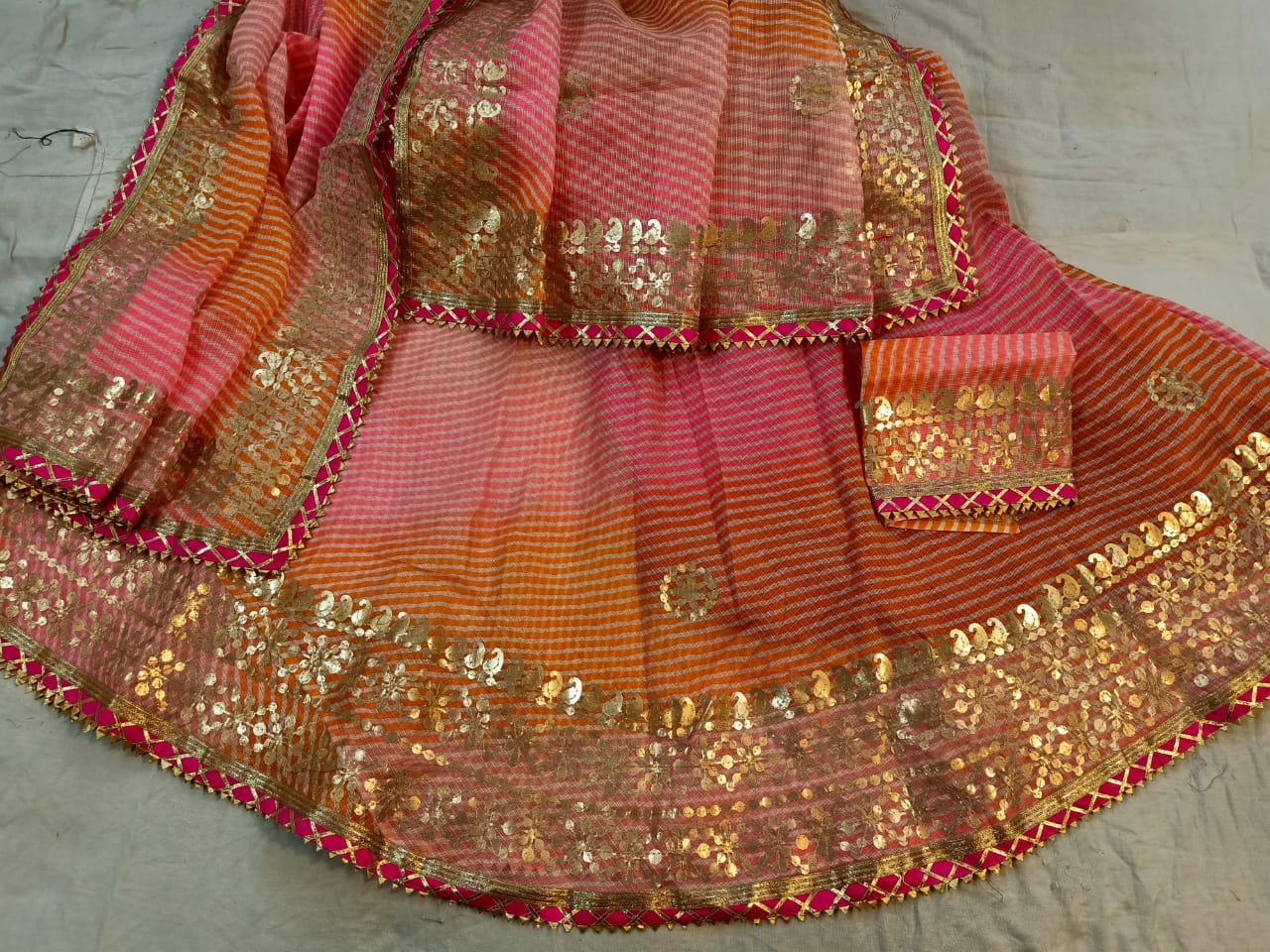 Rajasthani kotta Doriya Lahriya Lehenga Anant Tex Exports Private Limited