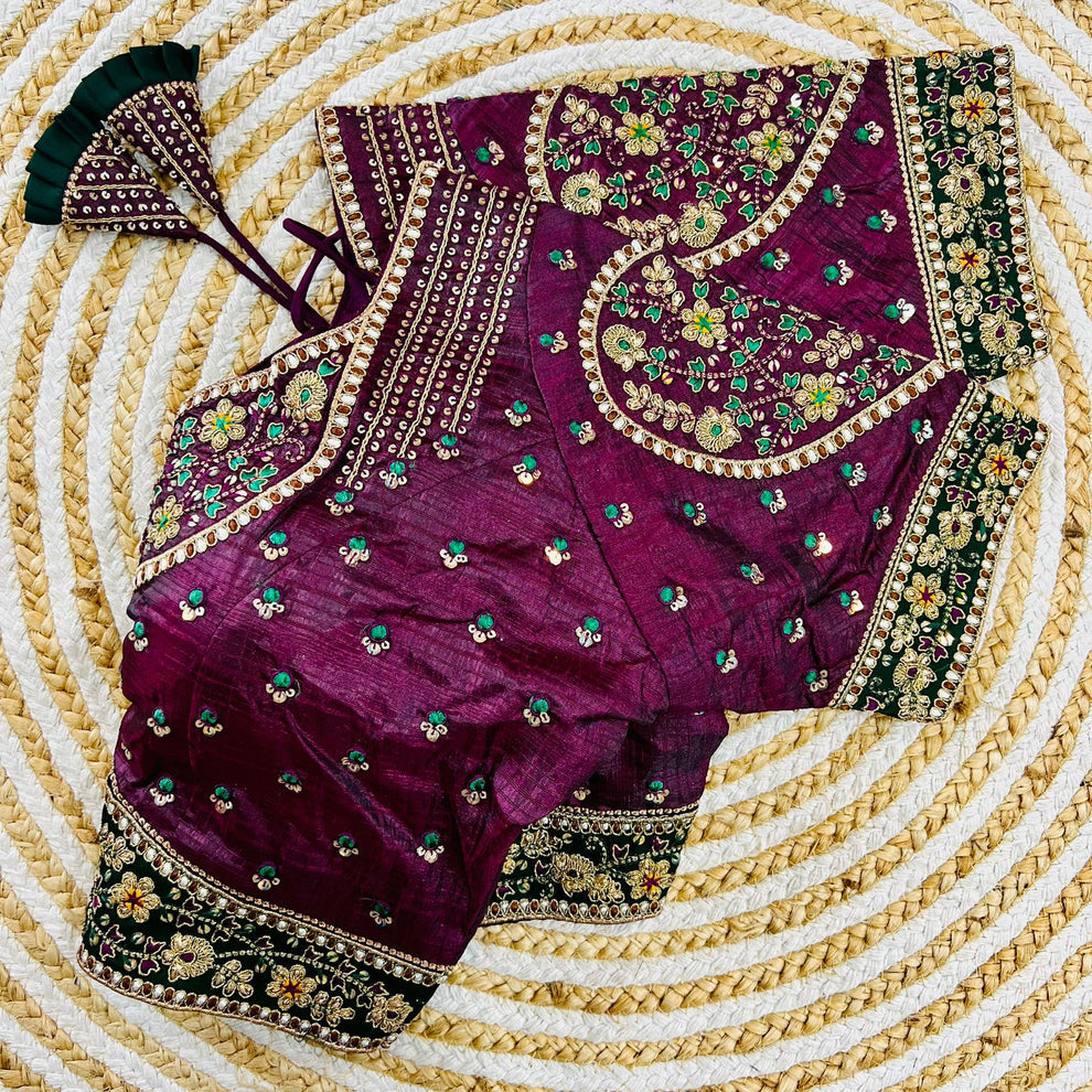 Beautiful sabyasachi Style Fancy Bridal Style Blouse