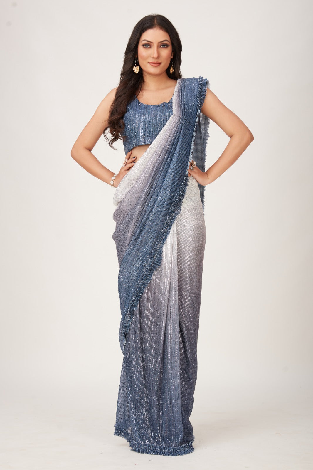 PARTY WEAR READYMADE SAREE D.NO 101752 Anant Tex Exports Private Limited