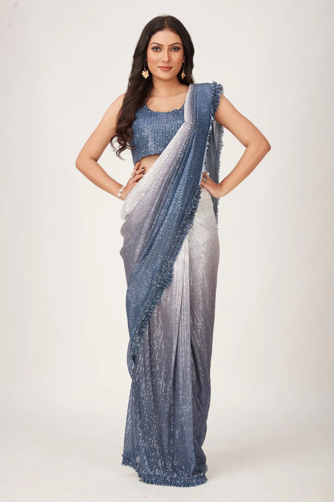 PARTY WEAR READYMADE SAREE D.NO 101752 Anant Tex Exports Private Limited