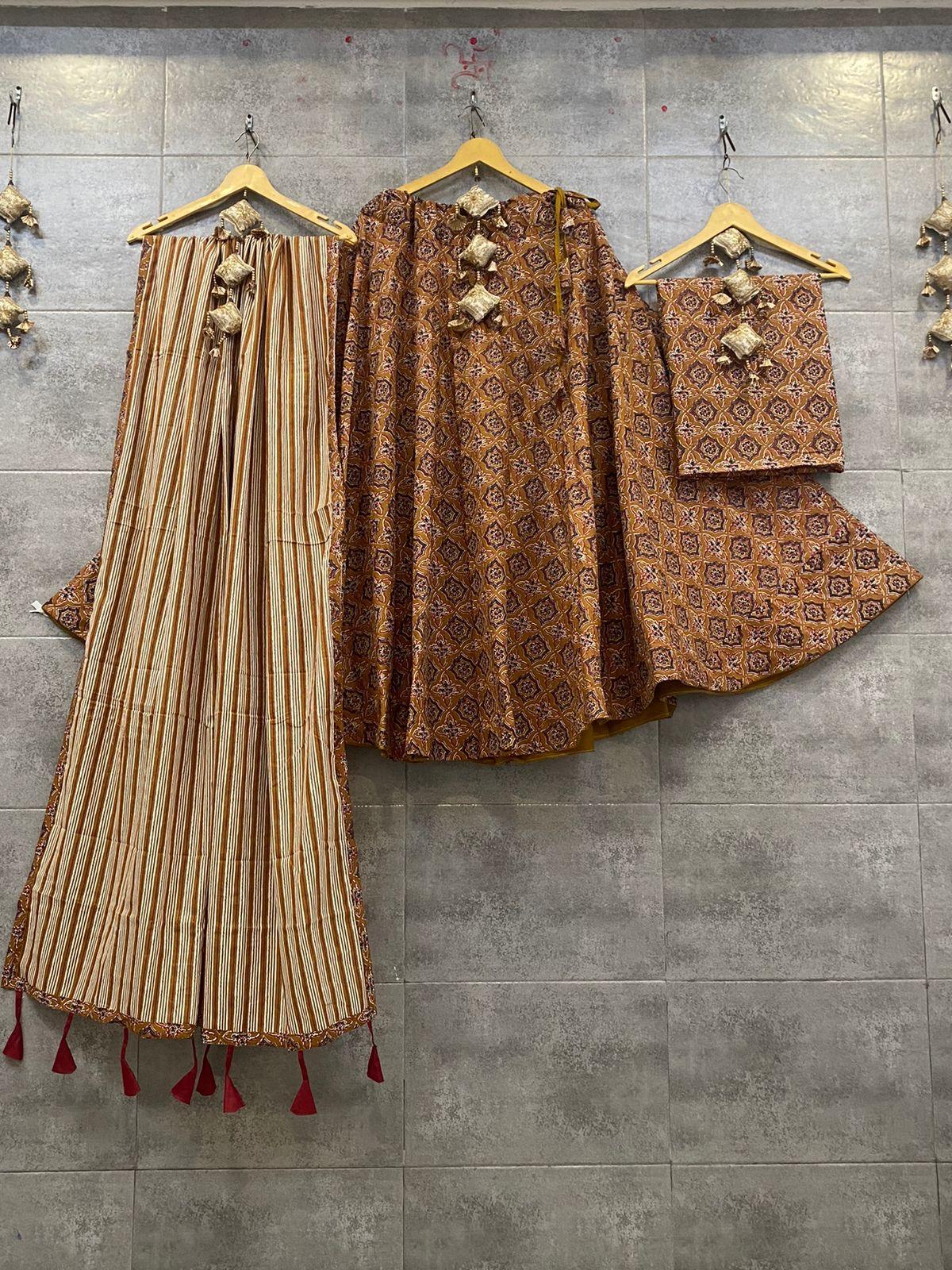 Designer Pure Cotton Print Lehenga Anant Tex Exports Private Limited
