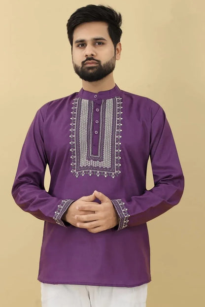 Traditional Embroidery Work Short Kurta Anant Tex Exports Private Limited