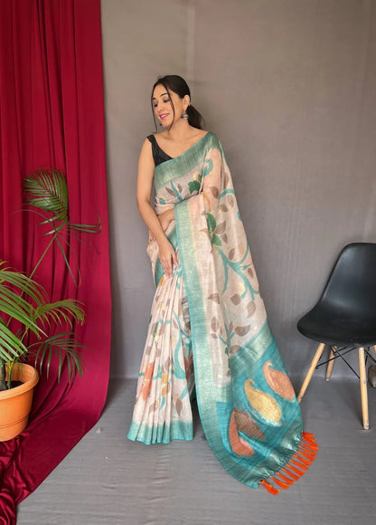 Vaibhavi Fancy Pure Kora Silk Saree - Anant Tex Exports Pvt.Ltd.