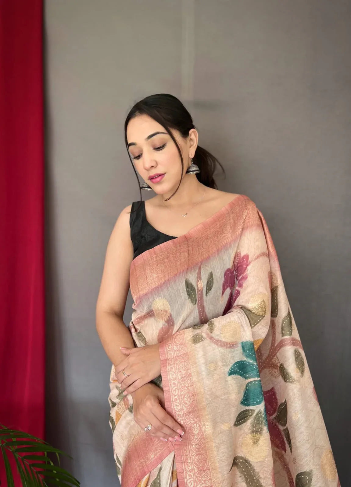 Vaibhavi Fancy Pure Kora Silk Saree - Anant Tex Exports Pvt.Ltd.