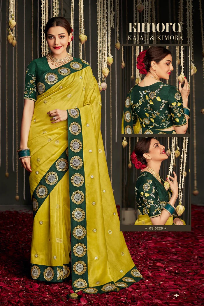 KAJAL VOL -11 FESTIVE AND TRADITIONAL WEAR SAREE D.NO 5228