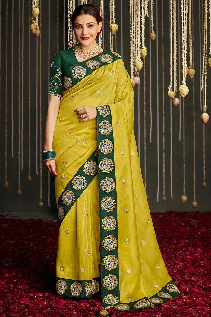 KAJAL VOL -11 FESTIVE AND TRADITIONAL WEAR SAREE D.NO 5228 - Anant Tex Exports Pvt.Ltd.