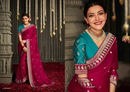 KAJAL VOL -11 FESTIVE AND TRADITIONAL WEAR SAREE D.NO 5234 - Anant Tex Exports Pvt.Ltd.