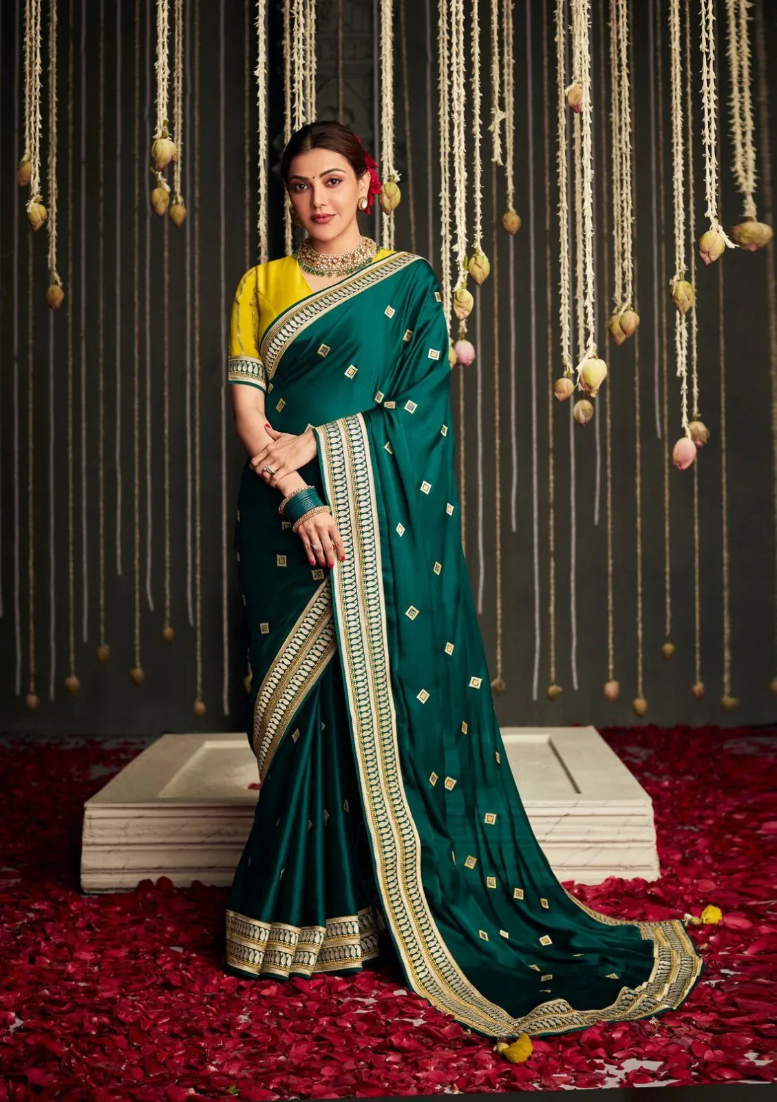 KAJAL VOL -11 FESTIVE AND TRADITIONAL WEAR SAREE D.NO 5223 - Anant Tex Exports Pvt.Ltd.