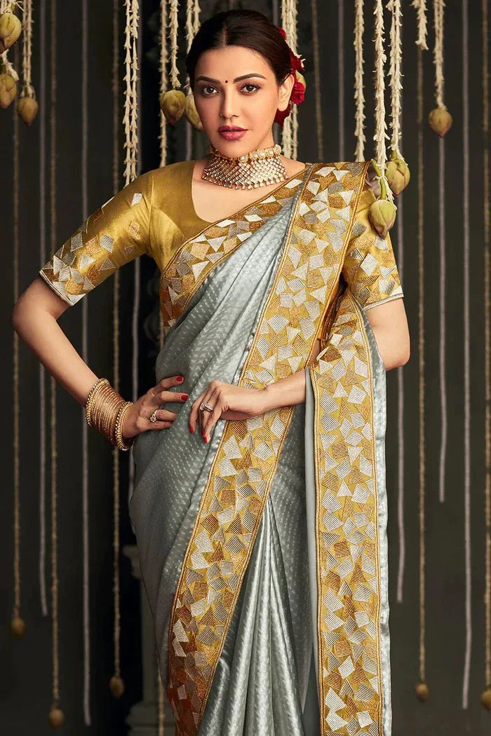 KAJAL VOL -11 FESTIVE AND TRADITIONAL WEAR SAREE D.NO 5235 - Anant Tex Exports Pvt.Ltd.