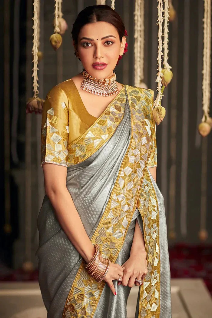 KAJAL VOL -11 FESTIVE AND TRADITIONAL WEAR SAREE D.NO 5235 - Anant Tex Exports Pvt.Ltd.