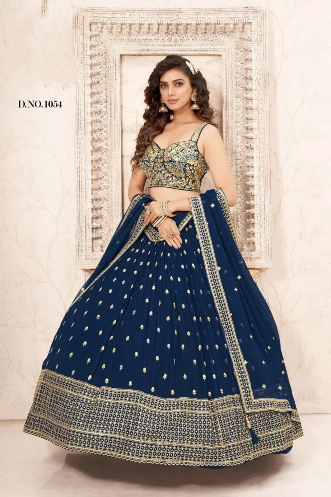 NAYAB BRIDAL WESTERN WEAR LEHENGA D.NO 1054 - Anant Exports